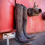 Josie - Bold Embroidered Cowgirl Boots with Western Charm