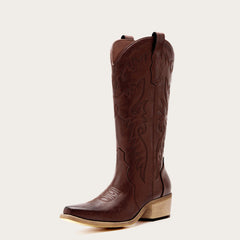 Della - Embroidered Cowgirl Boots with Classic Western Charm