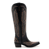 Josie - Bold Embroidered Cowgirl Boots with Western Charm