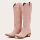 Molly Wood - Embroidered Cowgirl Boots with Soft Western Charm