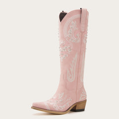 Aurelia - Rhinestone Embellished Cowgirl Boots with Sparkling Elegance