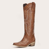 Josie - Bold Embroidered Cowgirl Boots with Western Charm