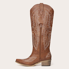 Josie - Bold Embroidered Cowgirl Boots with Western Charm