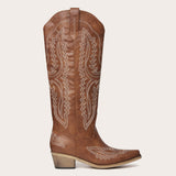 Josie - Bold Embroidered Cowgirl Boots with Western Charm