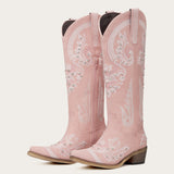 Aurelia - Rhinestone Embellished Cowgirl Boots with Sparkling Elegance