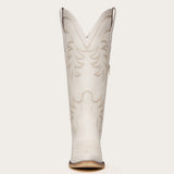 Elizabeth - Cream Cowgirl Boots with Timeless Elegance