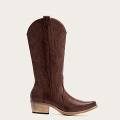 Della - Embroidered Cowgirl Boots with Classic Western Charm