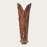 Phoenix - Brown Leather Cowboy Boots with Classic Western Embroidery