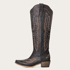 Josie - Bold Embroidered Cowgirl Boots with Western Charm