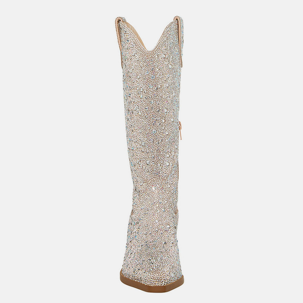 Redtop Boots > western boots REDTOP Women's Western Cowboy Boots Diamond Upper Sparkly Glitter for Party