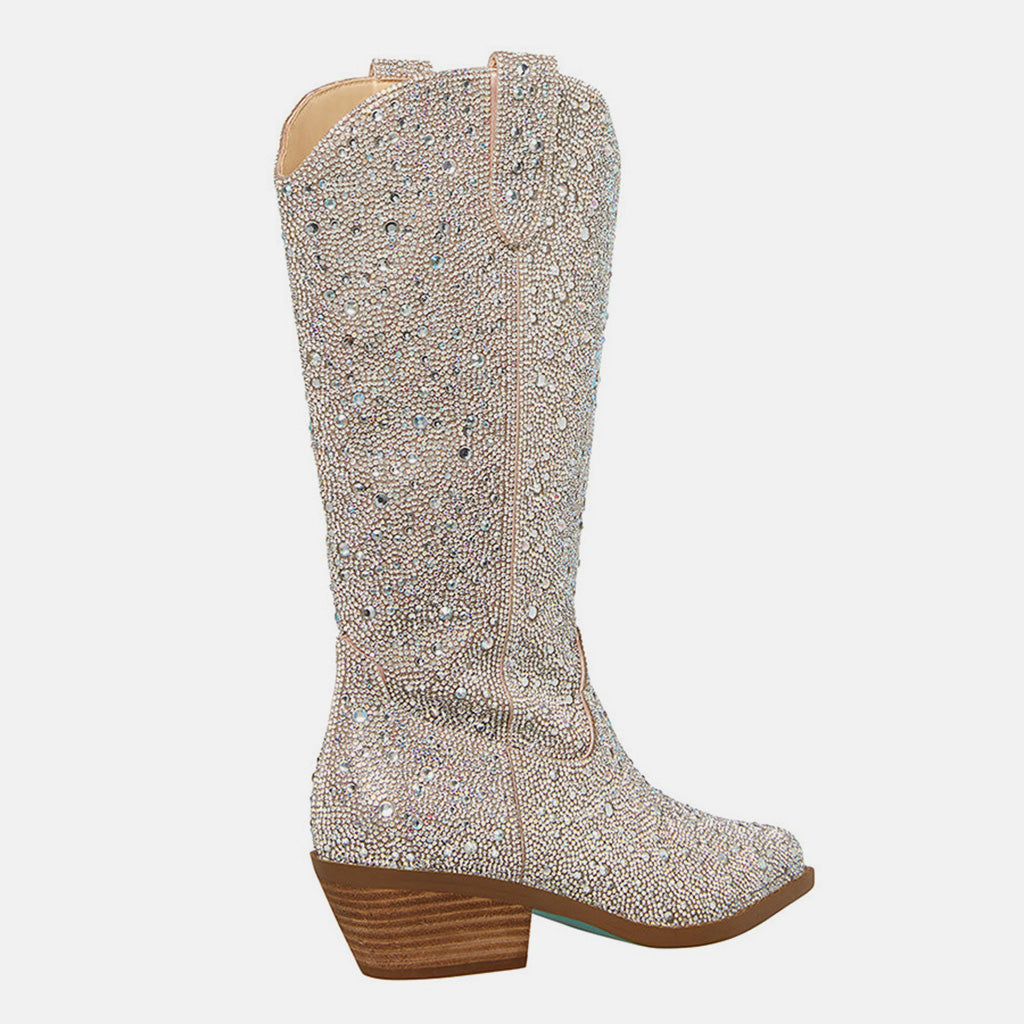 Redtop Boots > western boots REDTOP Women's Western Cowboy Boots Diamond Upper Sparkly Glitter for Party